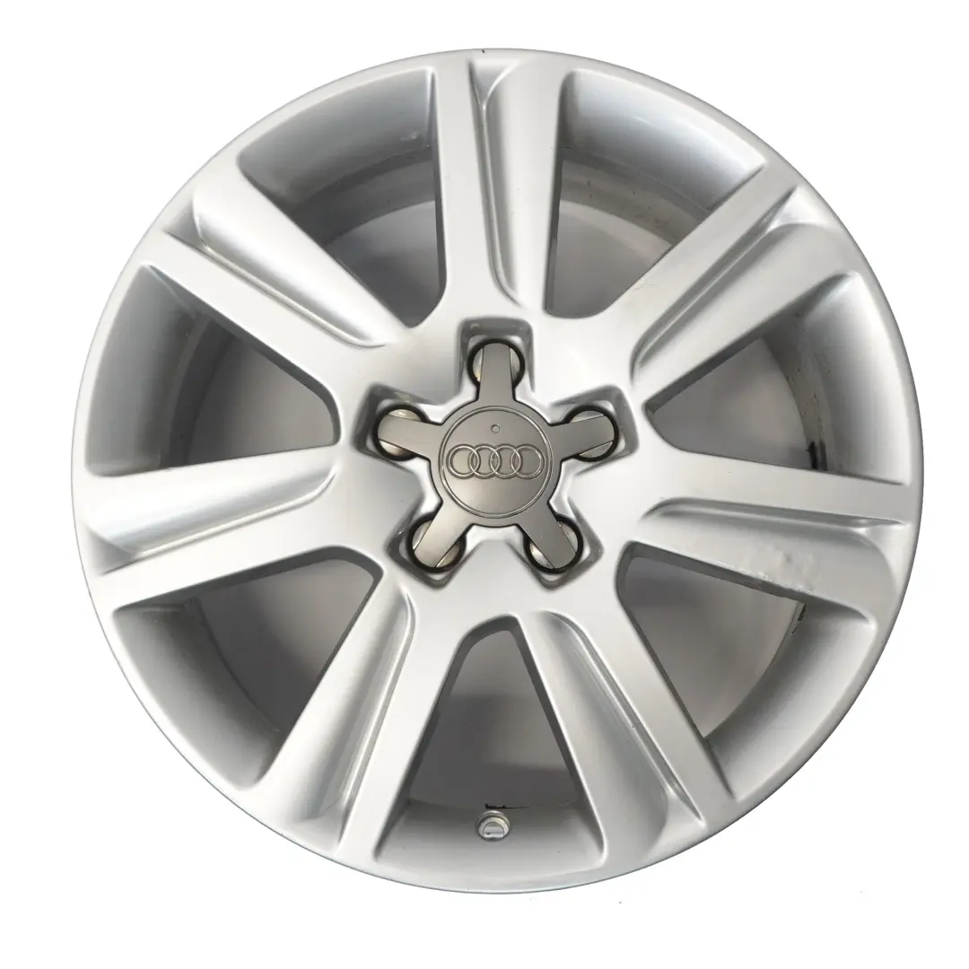 Audi A4 B8 A5 8T Jante argentée en alliage 17" ET:45 7,5J 8K0601025B - SKU 8K0601025B-2 - Numéro de pièce 8K0601025B-2