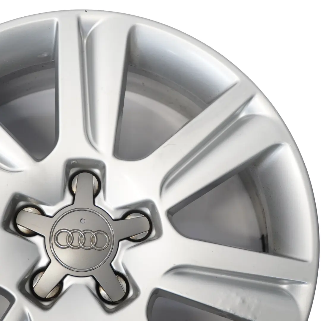 Audi A4 B8 A5 8T Jante argentée en alliage 17" ET:45 7,5J 8K0601025B - SKU 8K0601025B-2 - Numéro de pièce 8K0601025B-2