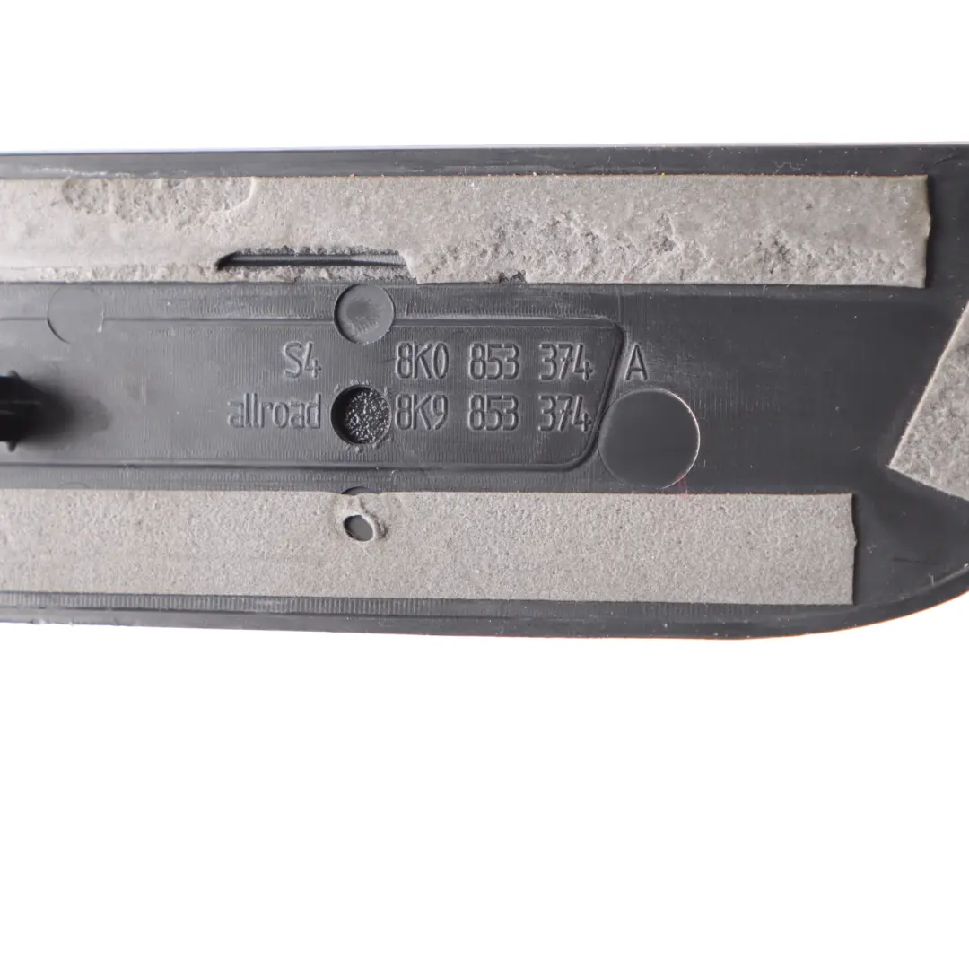 Front Rear Entrance Sill Trim Plate Left Right N/O/S Set to Audi RS4 B8 with Part number 8K0853374A Audi RS4 B8 Front Rear Entrance Sill Trim Plate Left Right N/O/S Set - SKU 8K0853374A - Part number 8K0853374A
