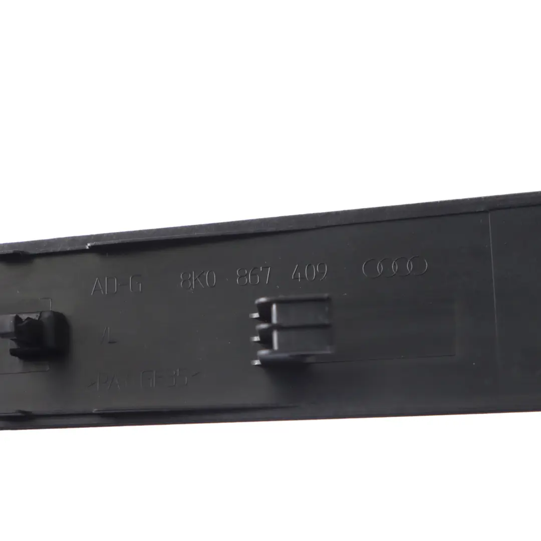 Embellecedor Puerta Delantera Izquierda Decor Aluminio para Audi A4 B8 con número de pieza 8K0867409A Audi A4 B8 Embellecedor Puerta Delantera Izquierda Decor Aluminio - SKU 8K0867409A - Número de pieza 8K0867409A
