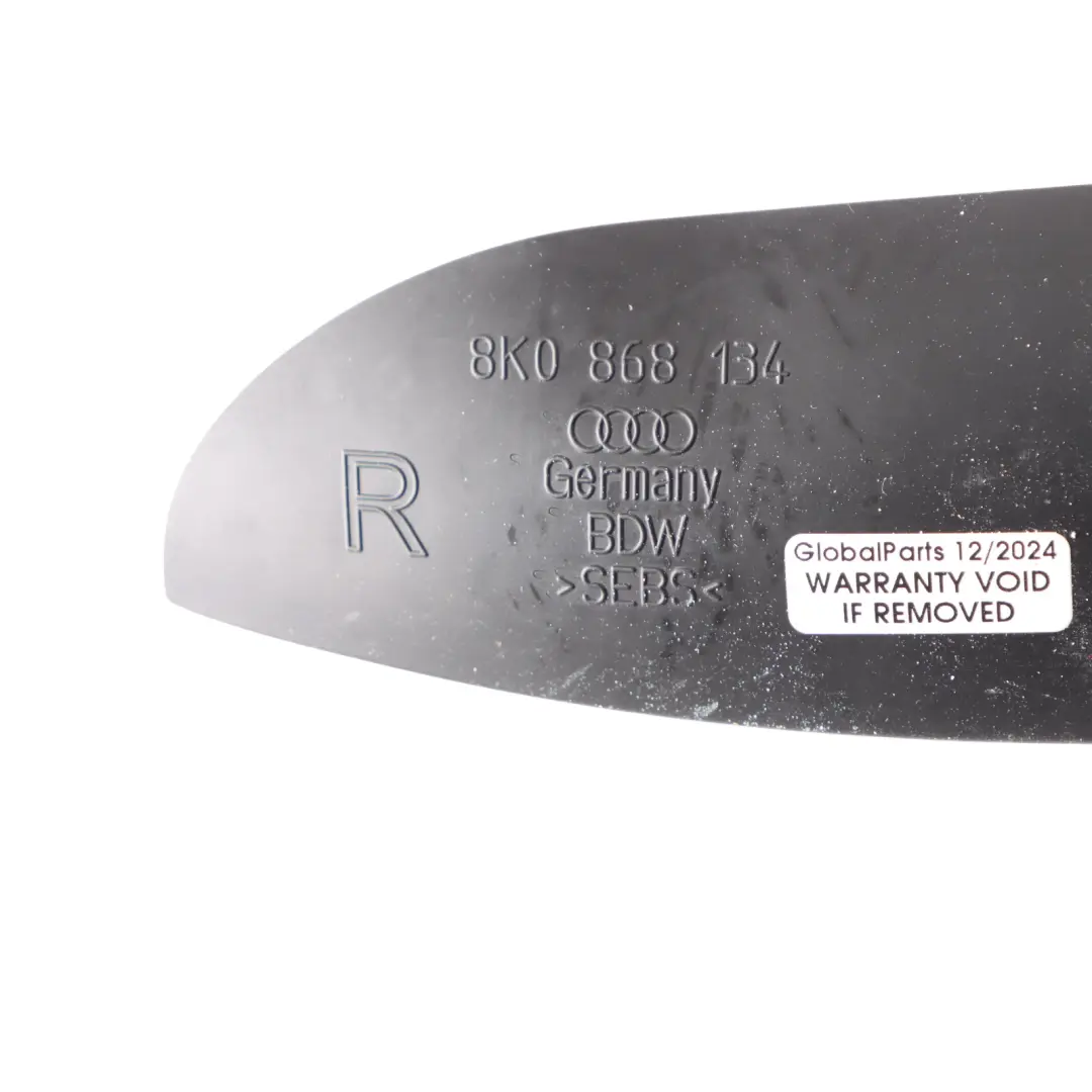 Audi A4 B8 Bandeja para tarjetas puerta Revestimiento de goma derecho - SKU 8K0868134 - Número de pieza 8K0868134