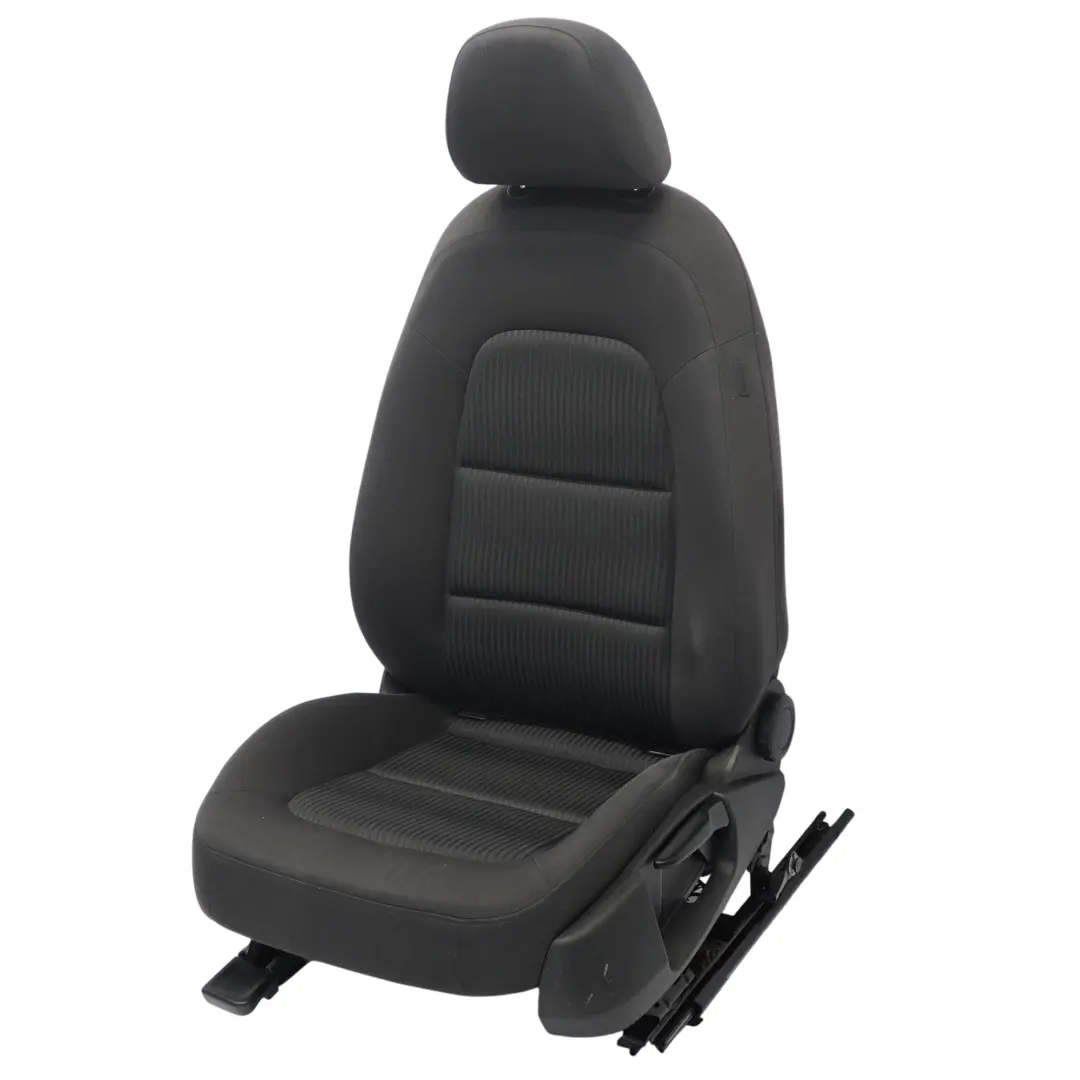 Audi A4 B8 Front Seat Left N/S Interior Cloth Fabric Black Soul - SKU 8K0881805-1 - Part number 8K0881805