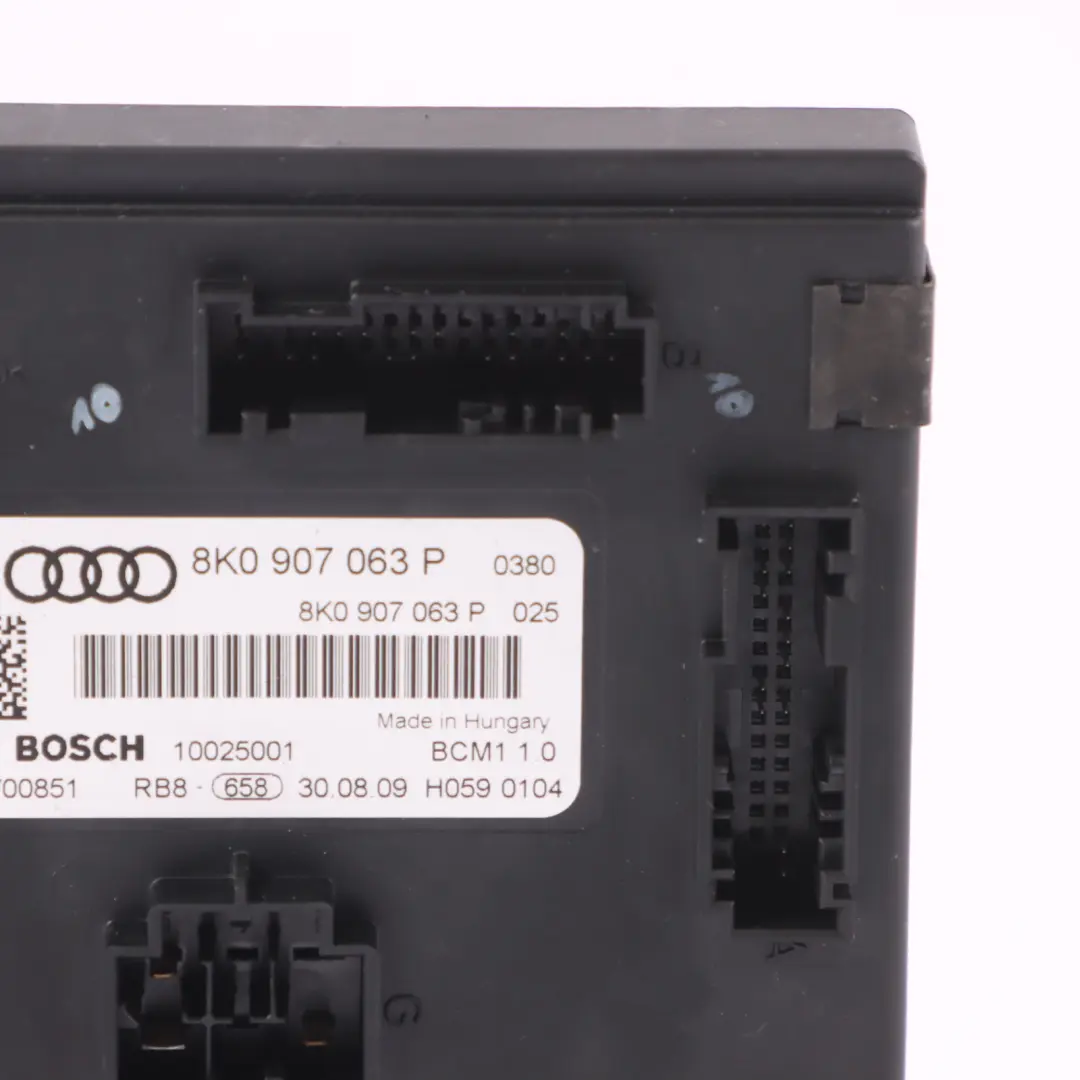 Audi A5 8T Controllo comfort corpo BCM Unità modulo alimentazione ECU - SKU 8K0907063P - Numero di parte 8K0907063P