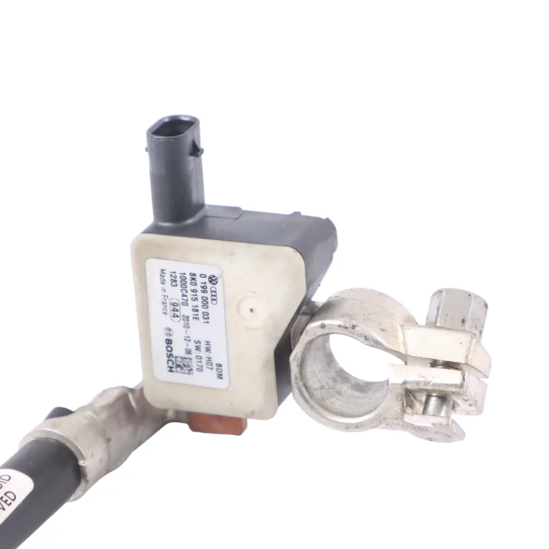 AUDI A4 B8 Battery Negative Cable Clamp Control Module Terminal - SKU 8K0915181E - Part number 8K0915181E