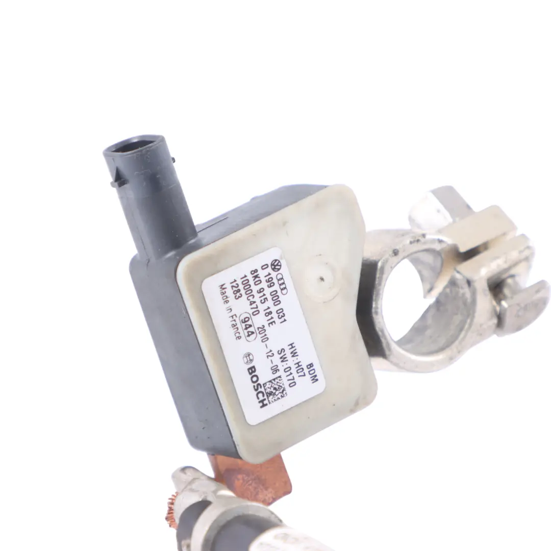 AUDI A4 B8 Battery Negative Cable Clamp Control Module Terminal - SKU 8K0915181E - Part number 8K0915181E