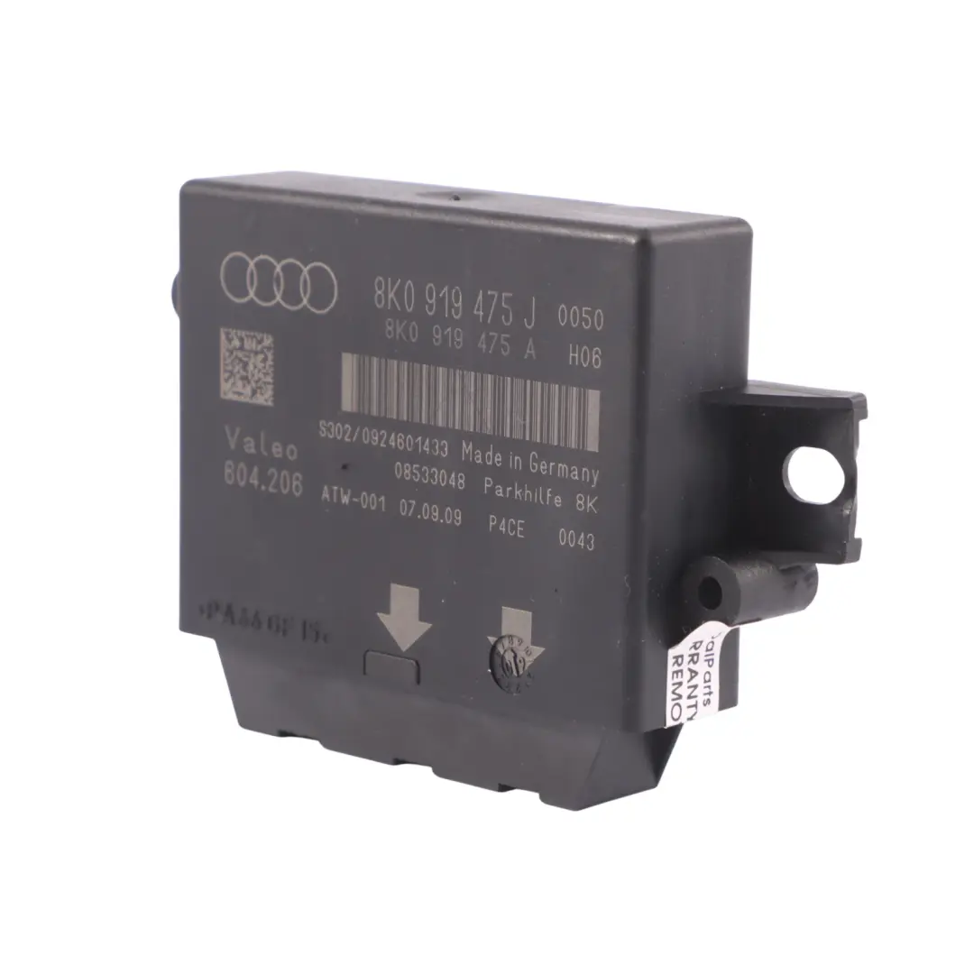 PDC Assistance Parking Distance Control Module Unit ECU to Audi A4 B8 with Part number 8K0919475J Audi A4 B8 PDC Assistance Parking Distance Control Module Unit ECU - SKU 8K0919475J - Part number 8K0919475J