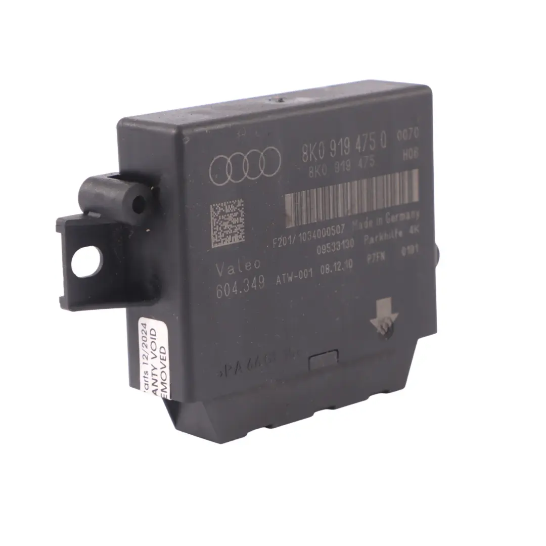 Audi A4 B8 PDC Sensor Aparcamiento Módulo Control Unidad ECU 8K0919475C - SKU 8K0919475Q - Número de pieza 8K0919475Q