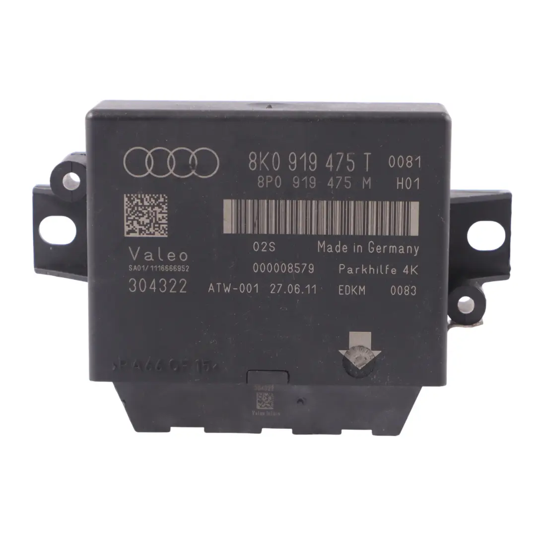 Audi A5 8T PDC Parking Distance Control Module Unit Valeo - SKU 8K0919475T - Part number 8K0919475T