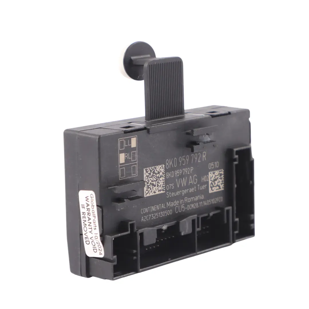 Modulo porta Unità di controllo lato passeggero anteriore per Audi Q5 8R con numero di parte 8K0959792R Audi Q5 8R Modulo porta Unità di controllo lato passeggero anteriore - SKU 8K0959792R - Numero di parte 8K0959792R