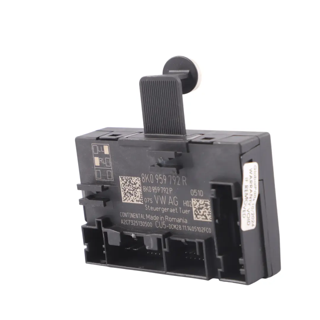 Módulo de puerta Unidad de Control Lado Delantero Pasajero para Audi Q5 8R con número de pieza 8K0959792R Audi Q5 8R Módulo de puerta Unidad de Control Lado Delantero Pasajero - SKU 8K0959792R - Número de pieza 8K0959792R