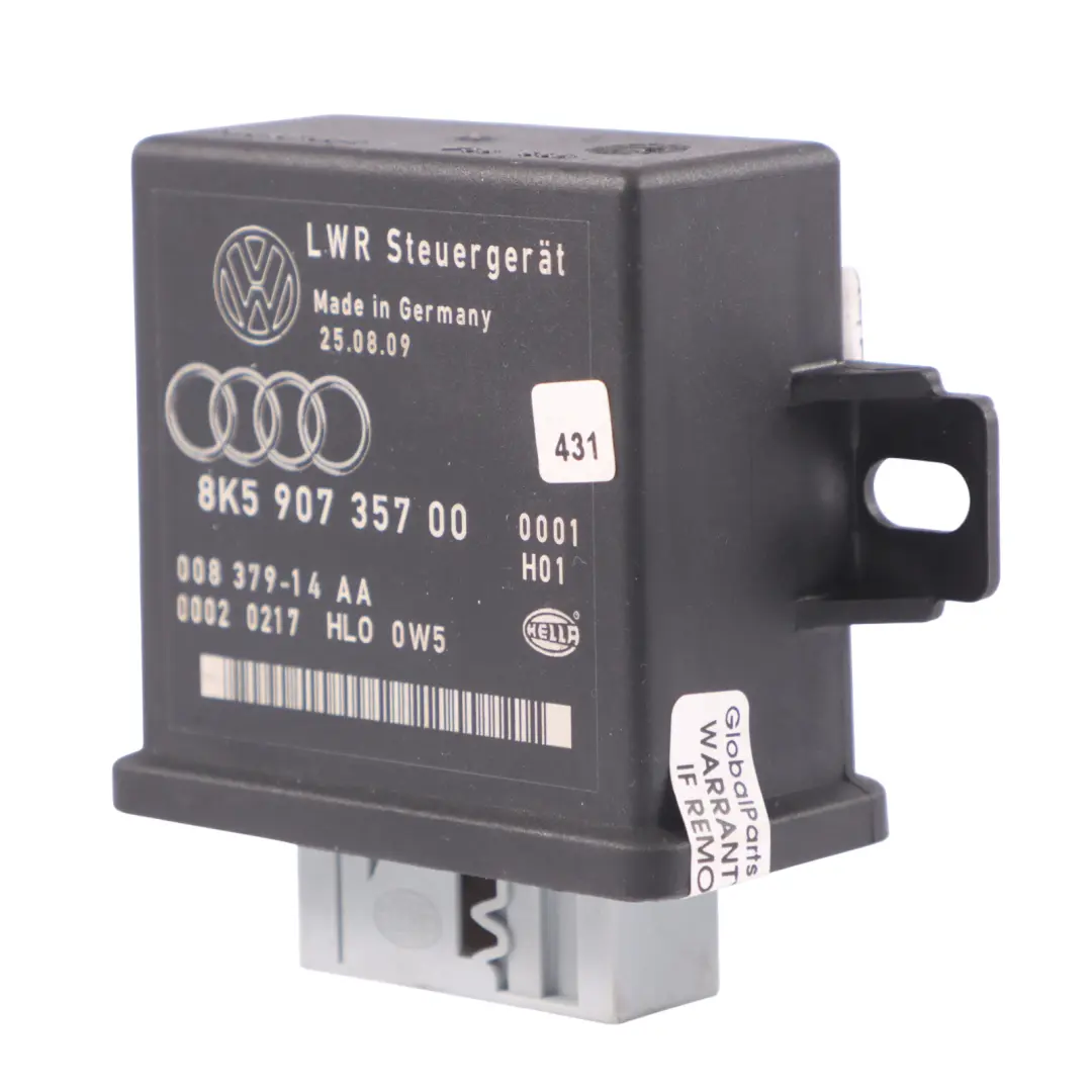 Front Lamp Xenon Headlight Range Control Module to Audi A5 8T with Part number 8K590735700 Audi A5 8T Front Lamp Xenon Headlight Range Control Module - SKU 8K590735700 - Part number 8K590735700