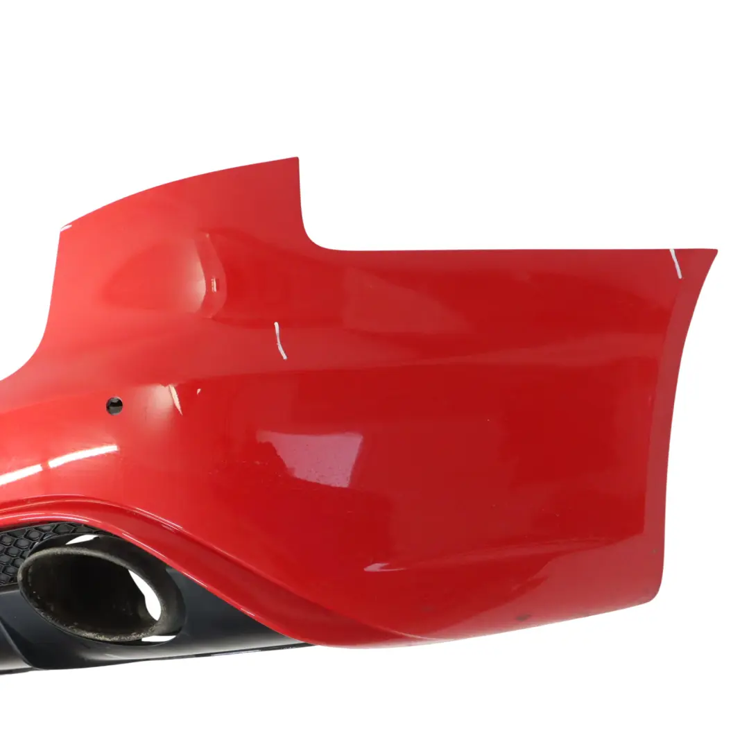 Bumper Trim Panel Covering Misano Red Pearl - Z3M to Audi RS4 B8 Rear with Part number 8K9807067D Audi RS4 B8 Rear Bumper Trim Panel Covering Misano Red Pearl - Z3M - SKU 8K9807067D-MRE - Part number 8K9807067D