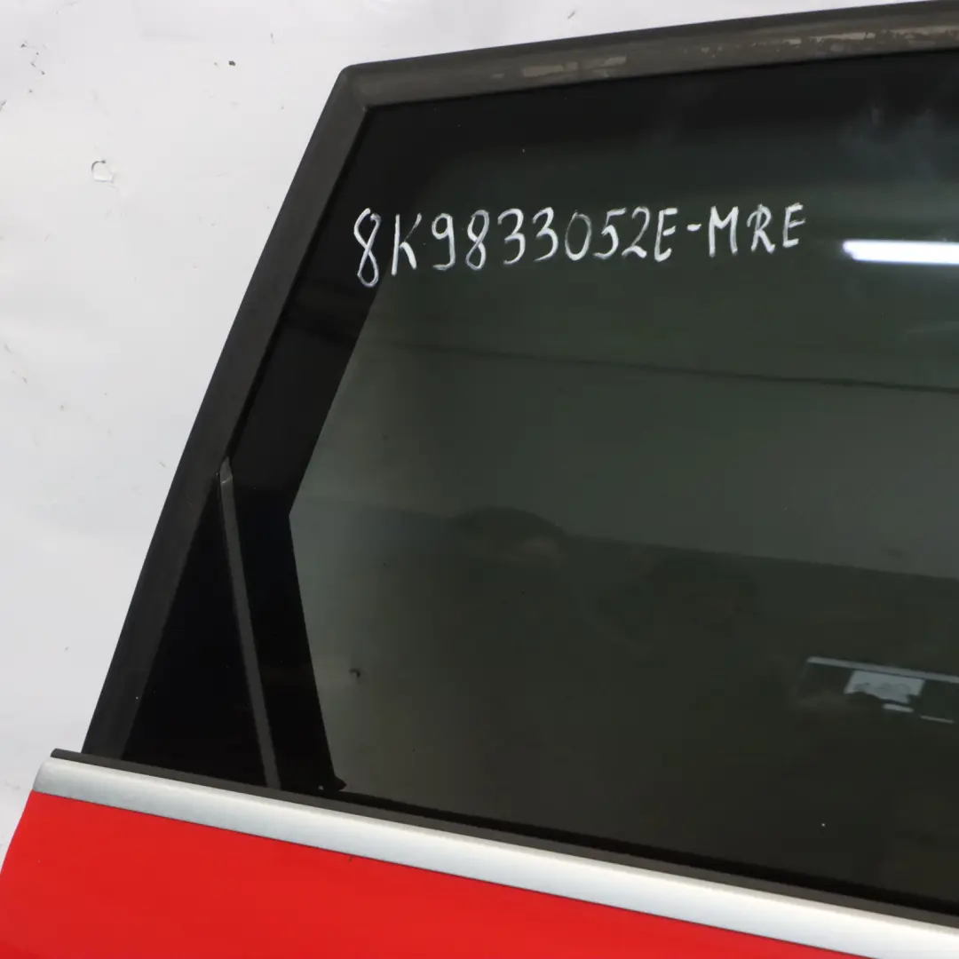 Audi RS4 A8 Avant Rear Door Left N/S Misano Red Pearl - Z3M - SKU 8K9833052E-MRE - Part number 8K9833052E