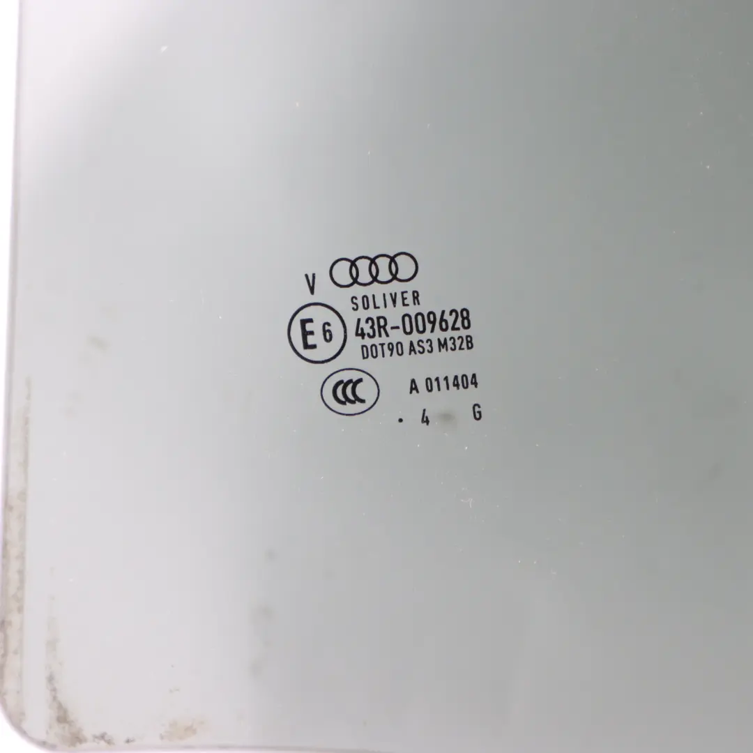 Audi RS4 B8 Puerta Trasera Ventana Lateral Cristal Tintado Izquierdo - SKU 8K9845205C - Número de pieza 8K9845205C