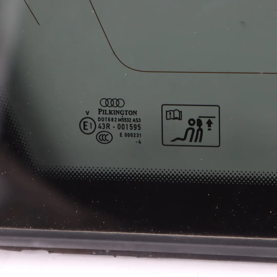 Audi RS4 B8 Rear Quarter Window Glass Left N/S AS3 - SKU 8K9845299E - Part number 8K9845299E