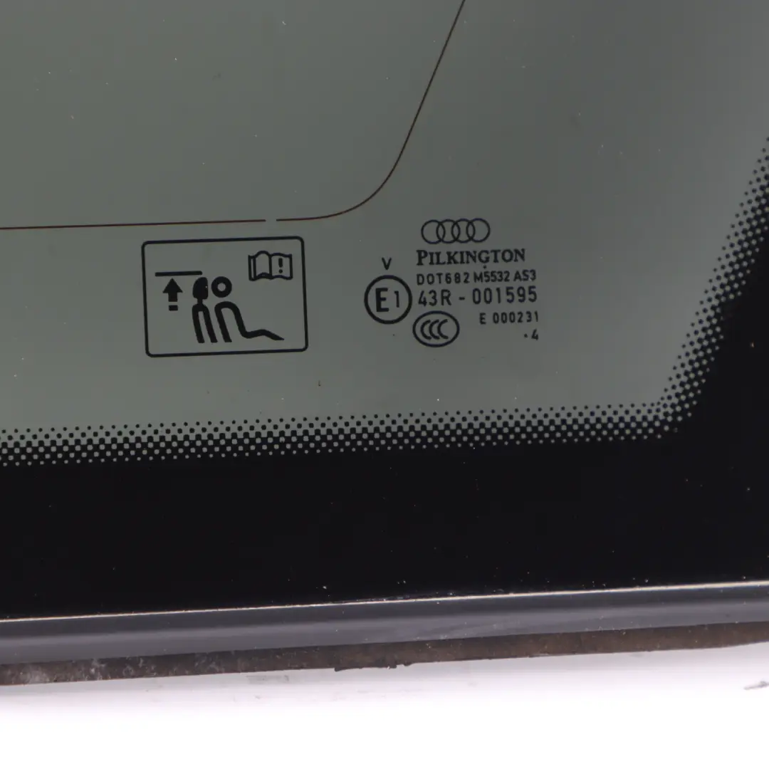 Audi RS4 B8 Hinteres Viertel Fenster Glas Rechts AS3 - SKU 8K9845300E - Teilenummer 8K9845300E