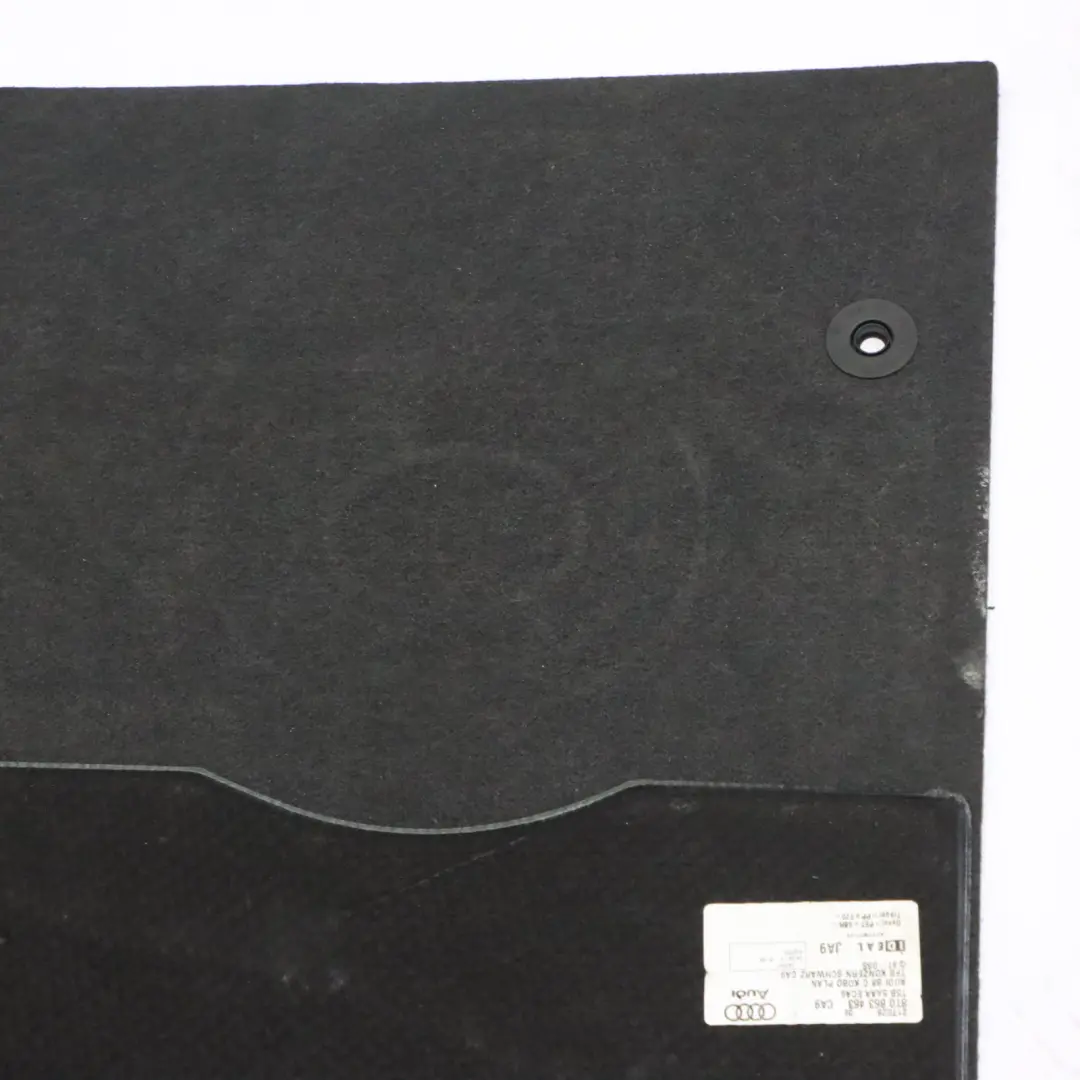 Audi A3 8P Trunk Floor Boot Panel Carpet Black Spare Wheel Cover - SKU 8P0863463-1 - Part number 8P0863463
