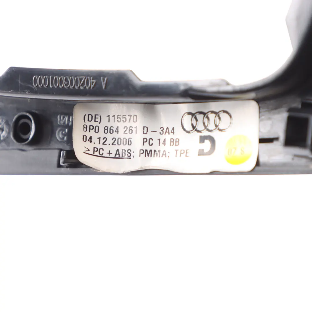 Audi A3 8P Gear Lever Knob Stick Shifter Surround Trim Cover - SKU 8P0864261D - Part number 8P0864261D