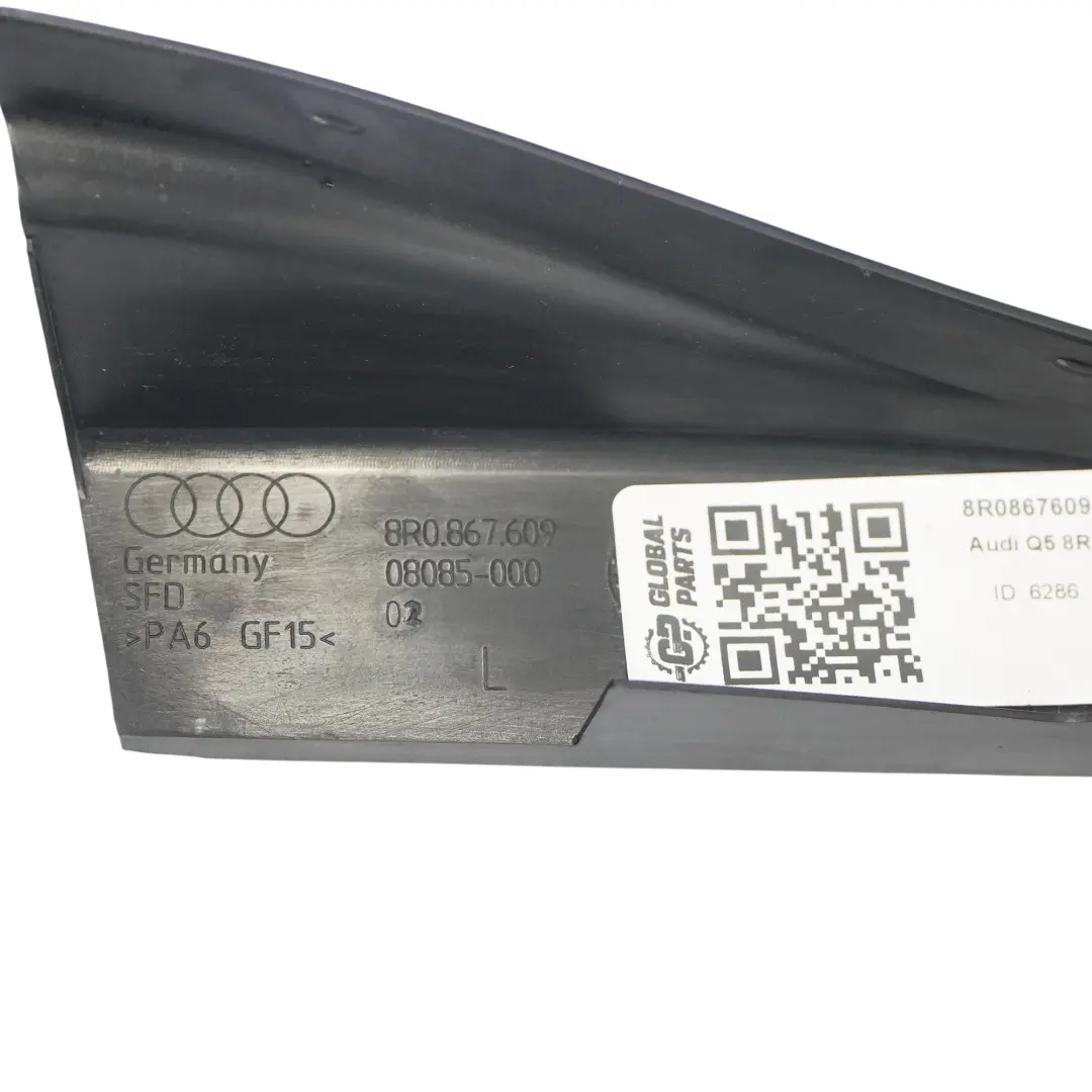 Fenster Abdeckung Leiste Trim Tür Vorne Rahmen Dichtung für Audi Q5 8R mit Teilenummer 8R0867609 Audi Q5 8R Fenster Abdeckung Leiste Trim Tür Vorne Rahmen Dichtung - SKU 8R0867609 - Teilenummer 8R0867609