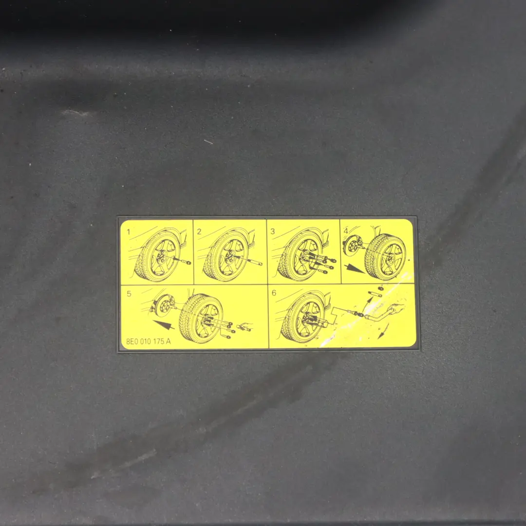  Trunk Floor Cover Audi A4 B8 A5 8T Spare Wheel Cover Plate - SKU 8T0012116B - Part number 8T0012116B