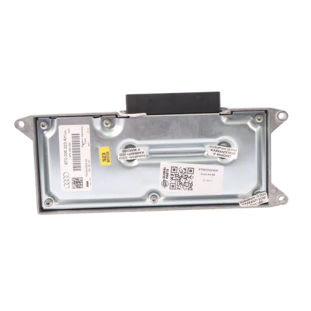 8K A5 8T Amplificador Audio Sound Booster Módulo 8T0035223 para Audi A4 B8 con número de pieza 8T0035223AH Audi A4 B8 8K A5 8T Amplificador Audio Sound Booster Módulo 8T0035223 - SKU 8T0035223AH - Número de pieza 8T0035223AH