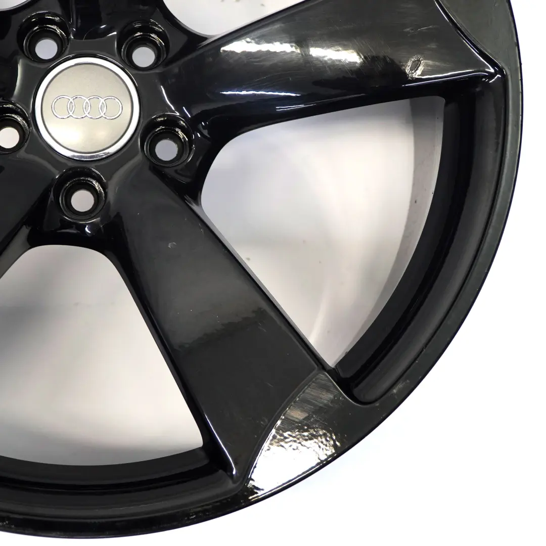 Schwarzer Rotor Leichtmetallfelge Alufelge 20" 9J ET:26 für Audi A5 8T mit Teilenummer 8T0601025DH Audi A5 8T Schwarzer Rotor Leichtmetallfelge Alufelge 20" 9J ET:26 - SKU 8T0601025DH-2 - Teilenummer 8T0601025DH