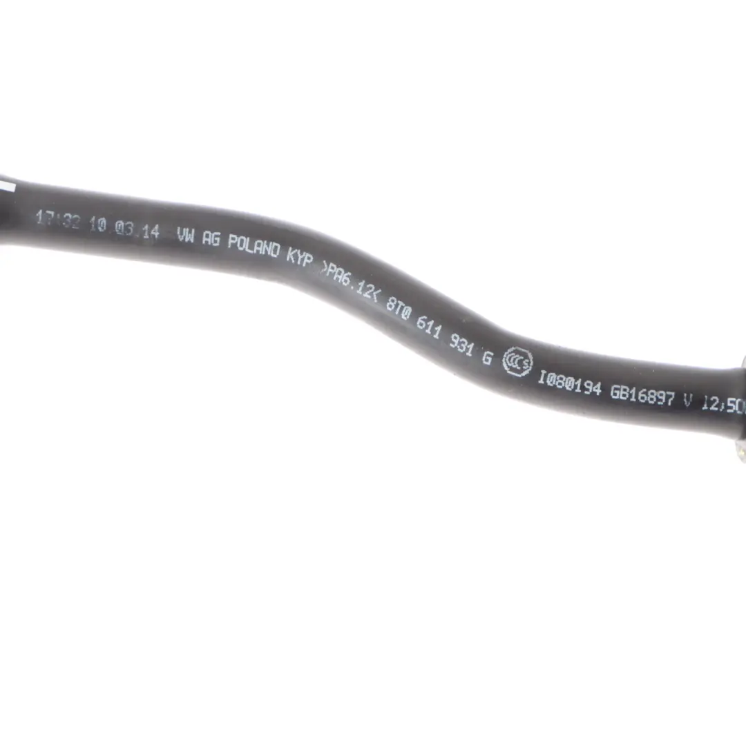 Brake Booster Vacuum Pump Hose Tube Pipe Line to Audi RS4 B8 Power with Part number 8T0611931G Audi RS4 B8 Power Brake Booster Vacuum Pump Hose Tube Pipe Line - SKU 8T0611931G - Part number 8T0611931G