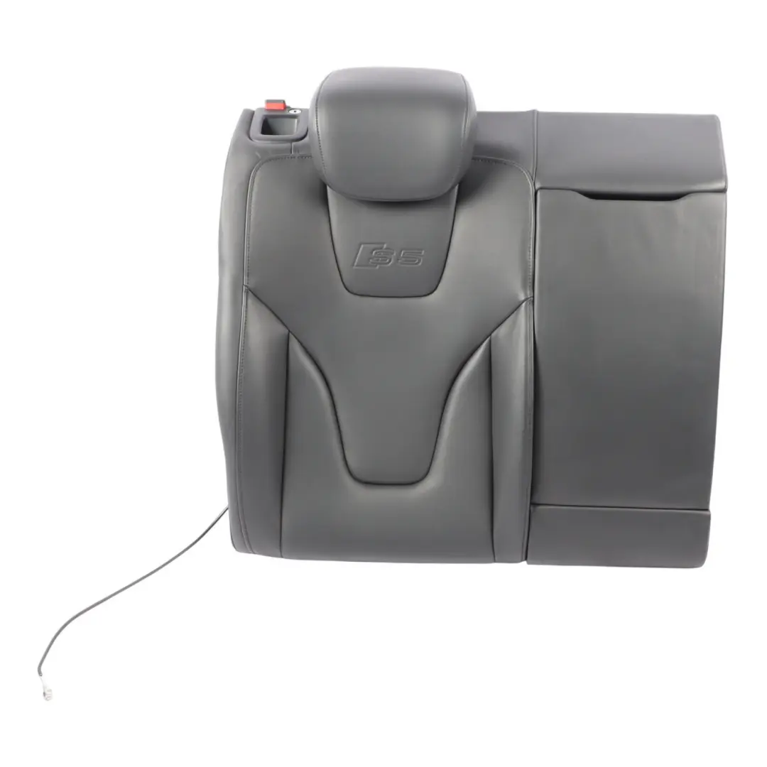 Audi S5 8T Seat Backrest Rear Right O/S Back Cover Leather Soul Black - SKU 8T0885806K - Part number 8T0885806K