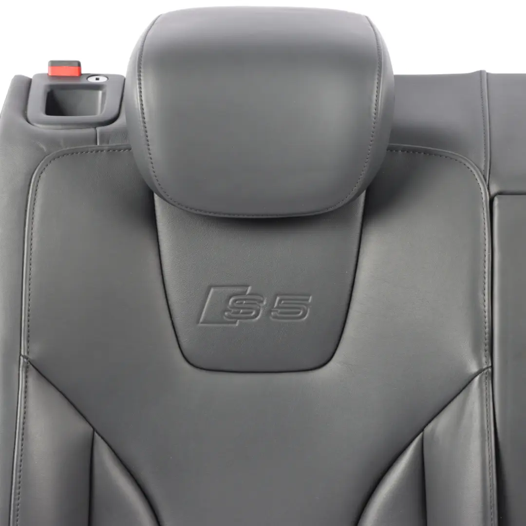 Audi S5 8T Seat Backrest Rear Right O/S Back Cover Leather Soul Black - SKU 8T0885806K - Part number 8T0885806K