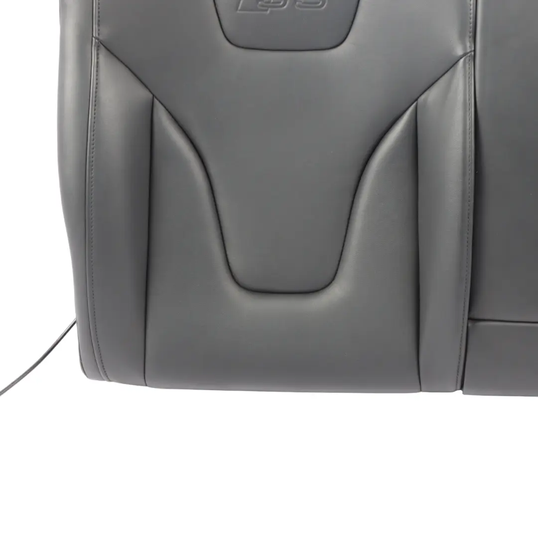 Audi S5 8T Seat Backrest Rear Right O/S Back Cover Leather Soul Black - SKU 8T0885806K - Part number 8T0885806K