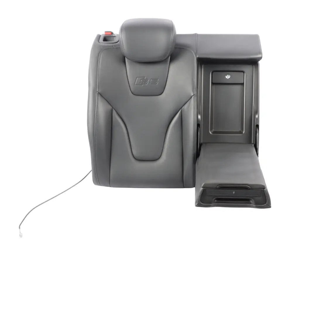 Audi S5 8T Seat Backrest Rear Right O/S Back Cover Leather Soul Black - SKU 8T0885806K - Part number 8T0885806K