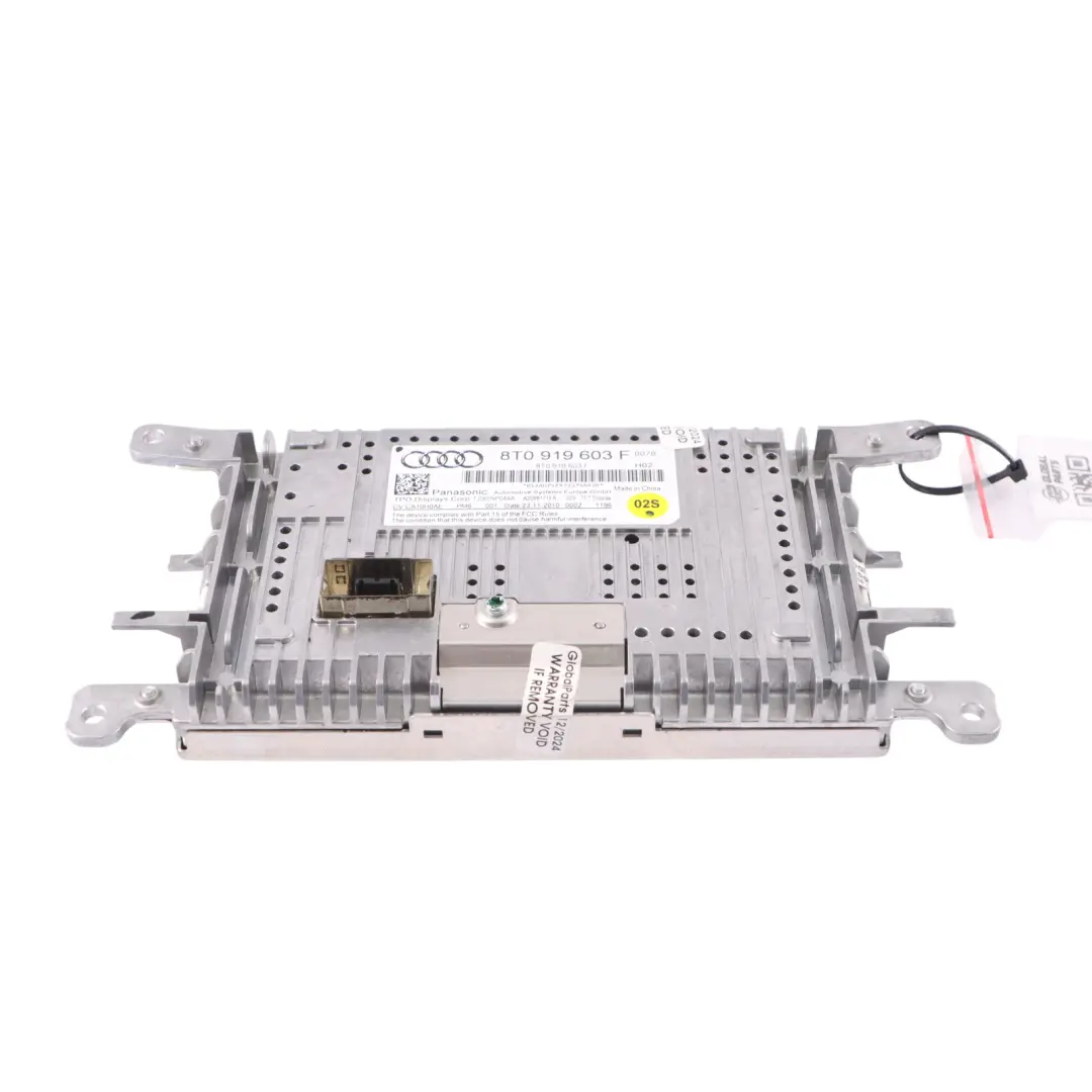 Audi A4 B8 AV10NEO Pantalla Radio Multimedia Navegación Sat 8T0919603A - SKU 8T0919603F - Número de pieza 8T0919603F