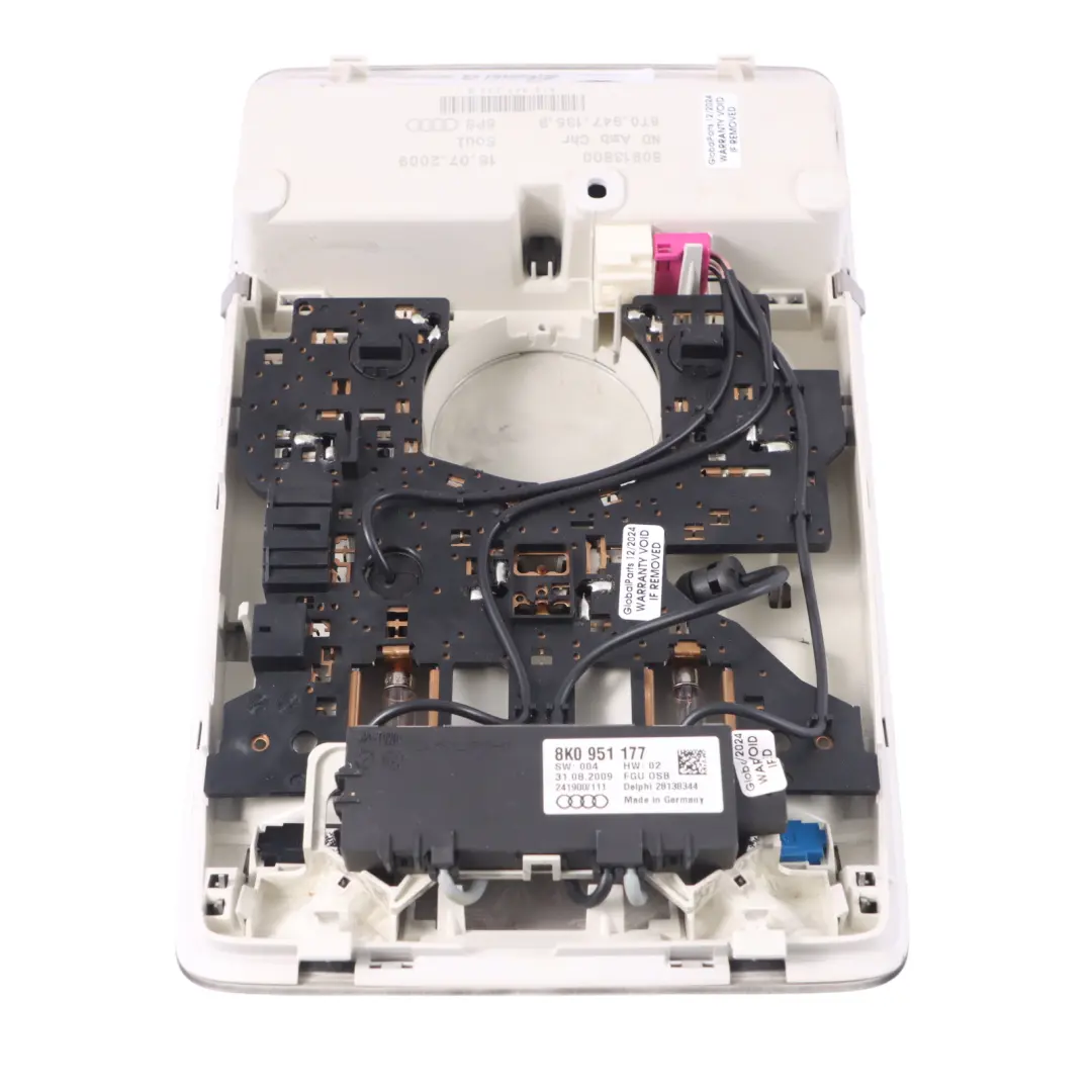 Front Headliner Roof Interior Courtesy Reading Light Lamp F to Audi A5 8T with Part number 8T0947135B Audi A5 8T Front Headliner Roof Interior Courtesy Reading Light Lamp F - SKU 8T0947135B - Part number 8T0947135B