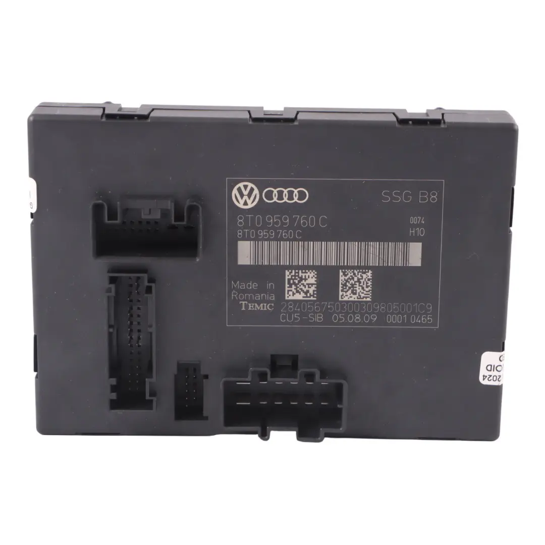 Audi A5 8T Front Seat Control Module Unit Left Right N/O/S - SKU 8T0959760C - Part number 8T0959760C