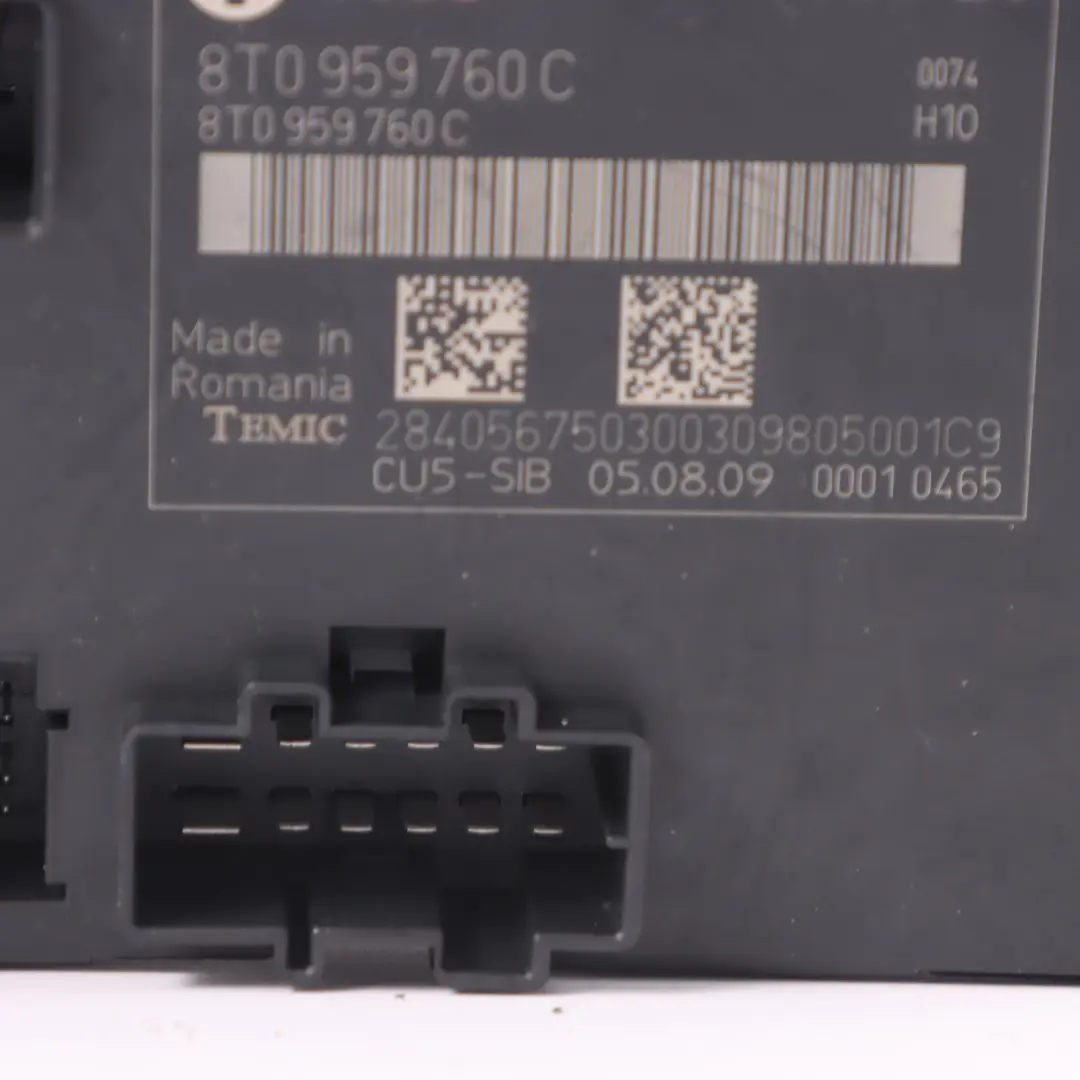 Front Seat Control Module Unit Left Right N/O/S to Audi A5 8T with Part number 8T0959760C Audi A5 8T Front Seat Control Module Unit Left Right N/O/S - SKU 8T0959760C - Part number 8T0959760C
