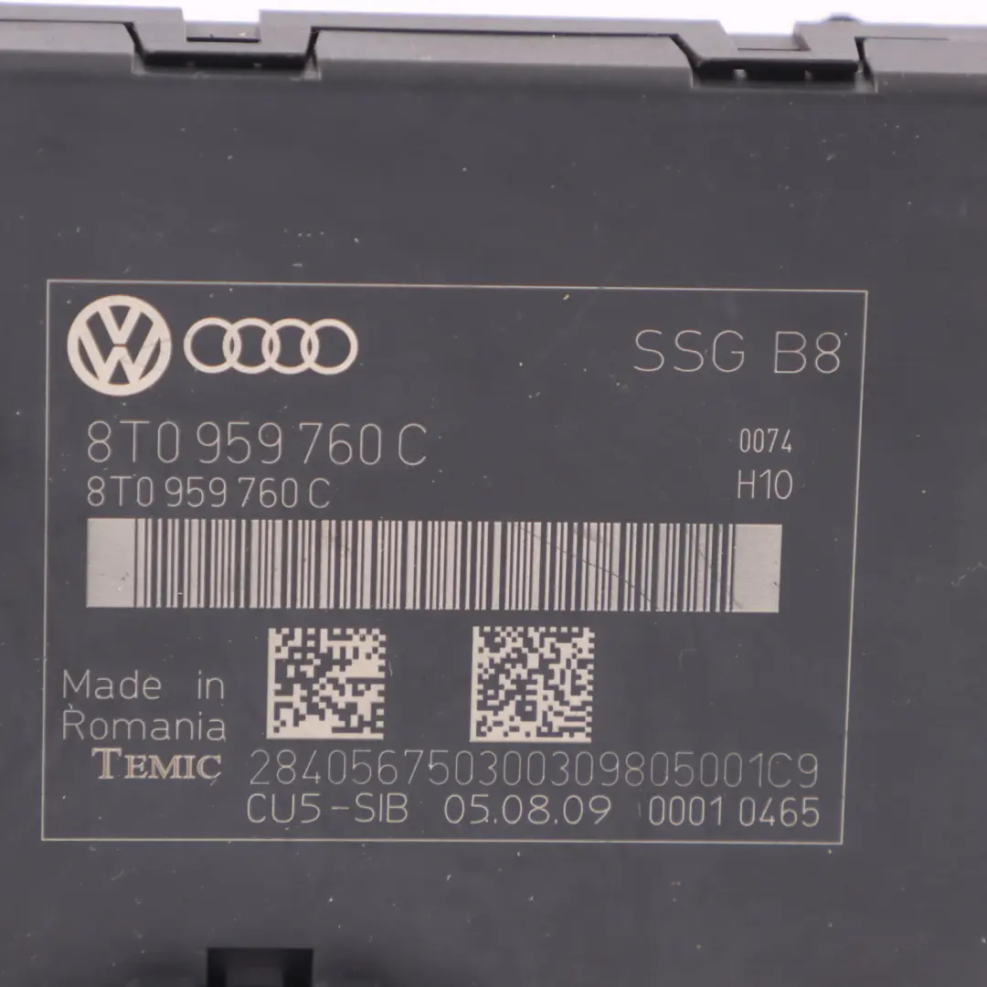 Audi A5 8T Front Seat Control Module Unit Left Right N/O/S - SKU 8T0959760C - Part number 8T0959760C