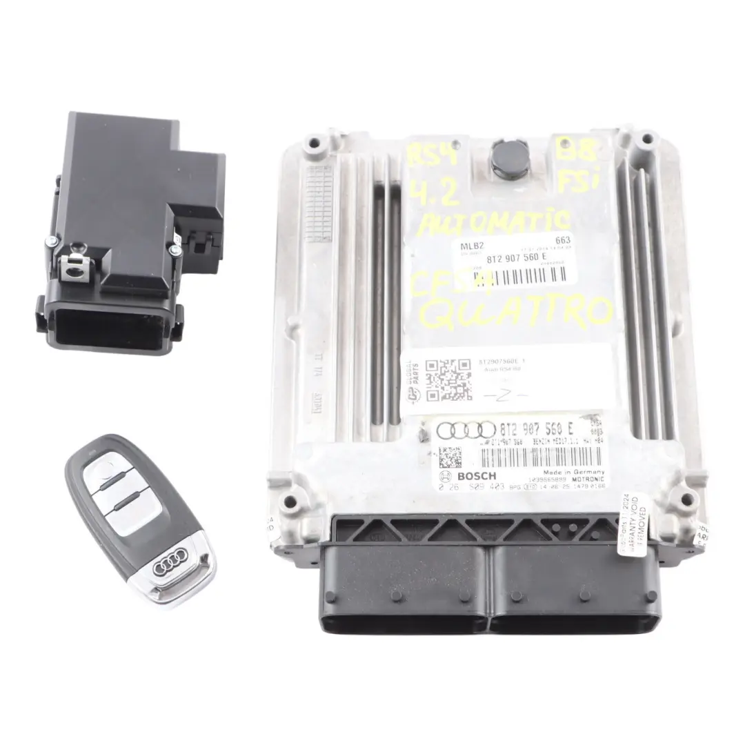 Audi RS4 B8 4.2 FSI CFSA Quattro Engine ECU Kit 8T2907560E Ignition + Key - SKU 8T2907560E-1 - Part number 8T2907560E-1