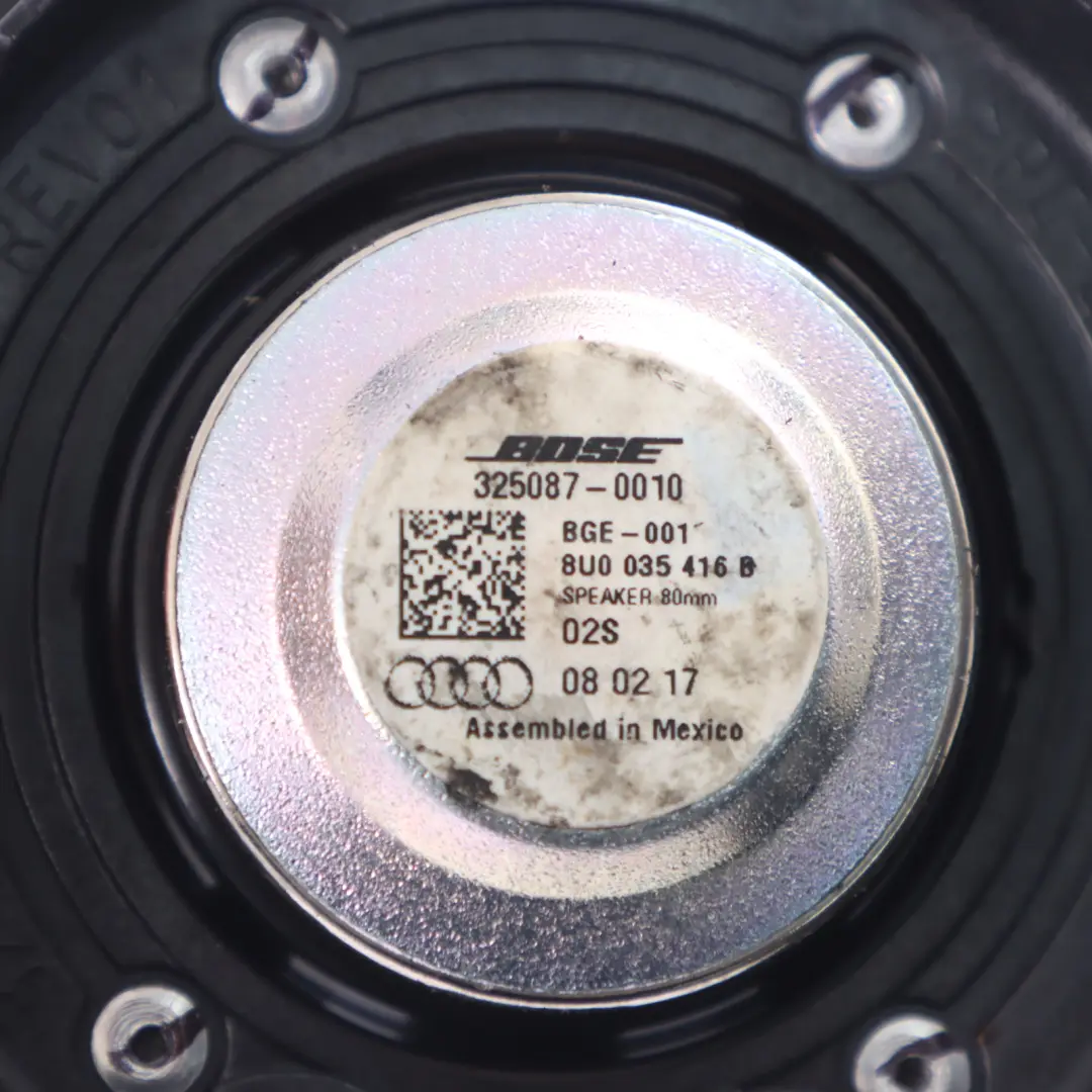 Audi Q3 S Line Door Tweeter Speaker Bose Front Left Right N/O/S - SKU 8U0035416B - Part number 8U0035416B