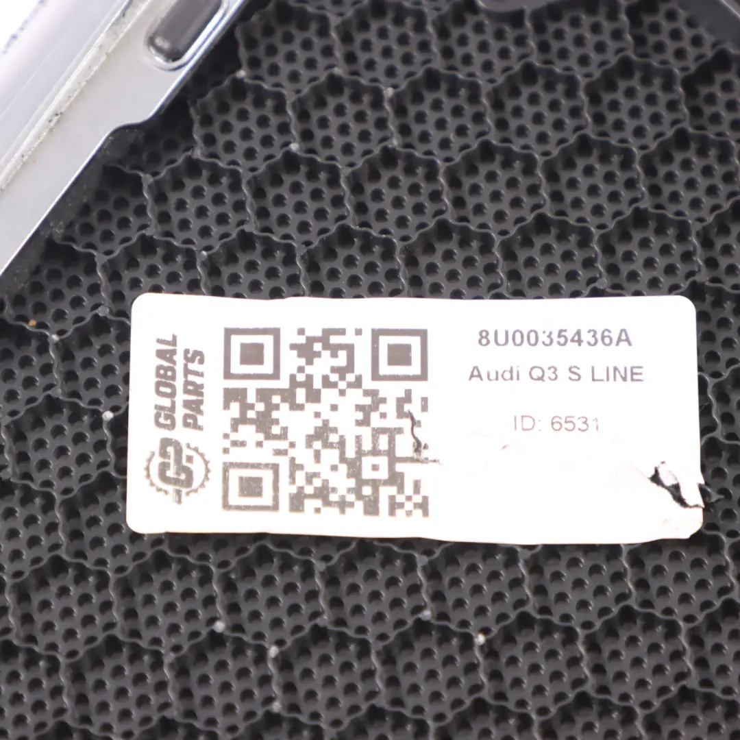 Audi Q3 S Line Door Card Rear Right O/S Trim Panel Speaker Cover - SKU 8U0035436A - Part number 8U0035436A