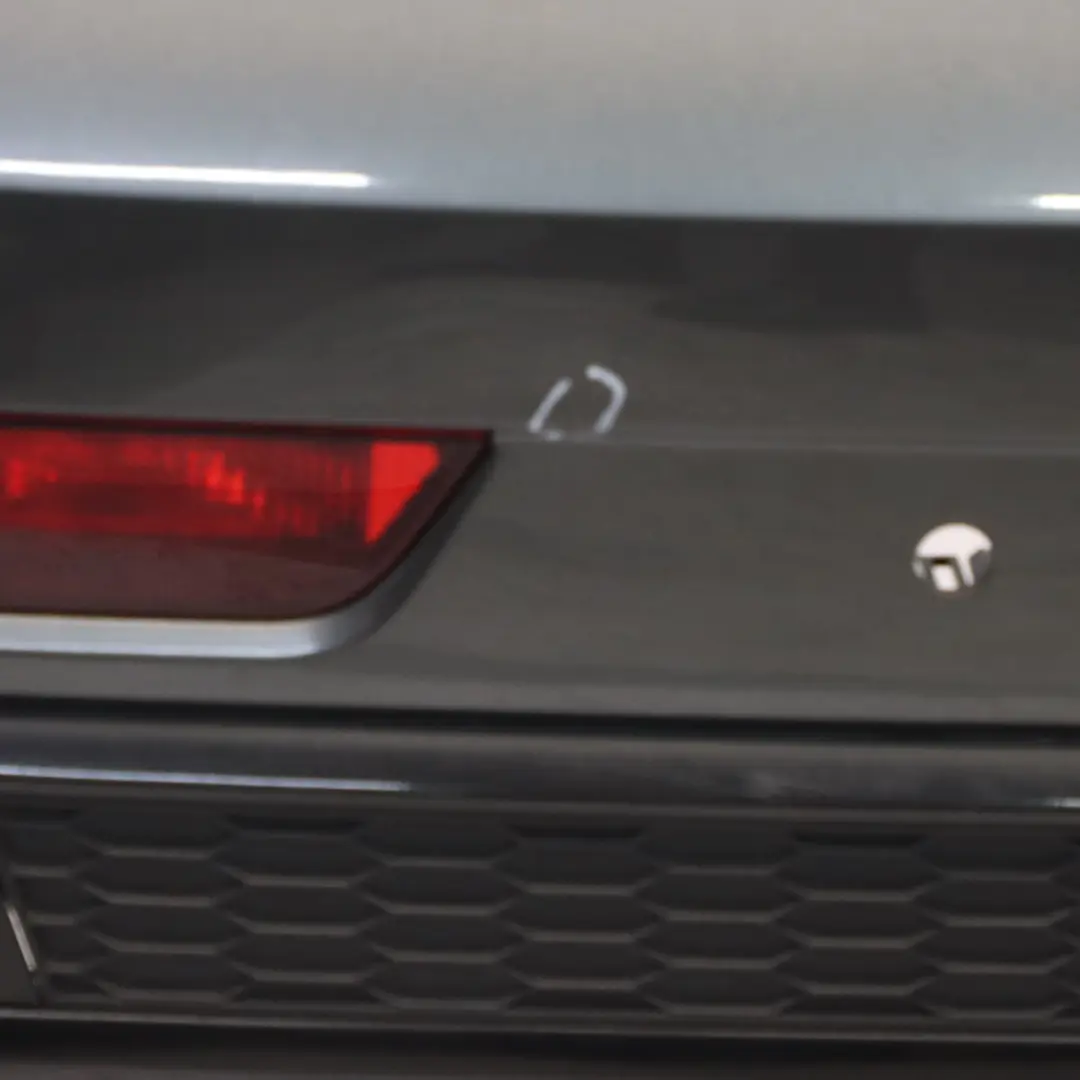 Audi Q3 8U Rear Bumper Trim Panel Covering Daytona Grey Pearl Effect - Z7S - SKU 8U0807067F-DGR - Part number 8U0807067F