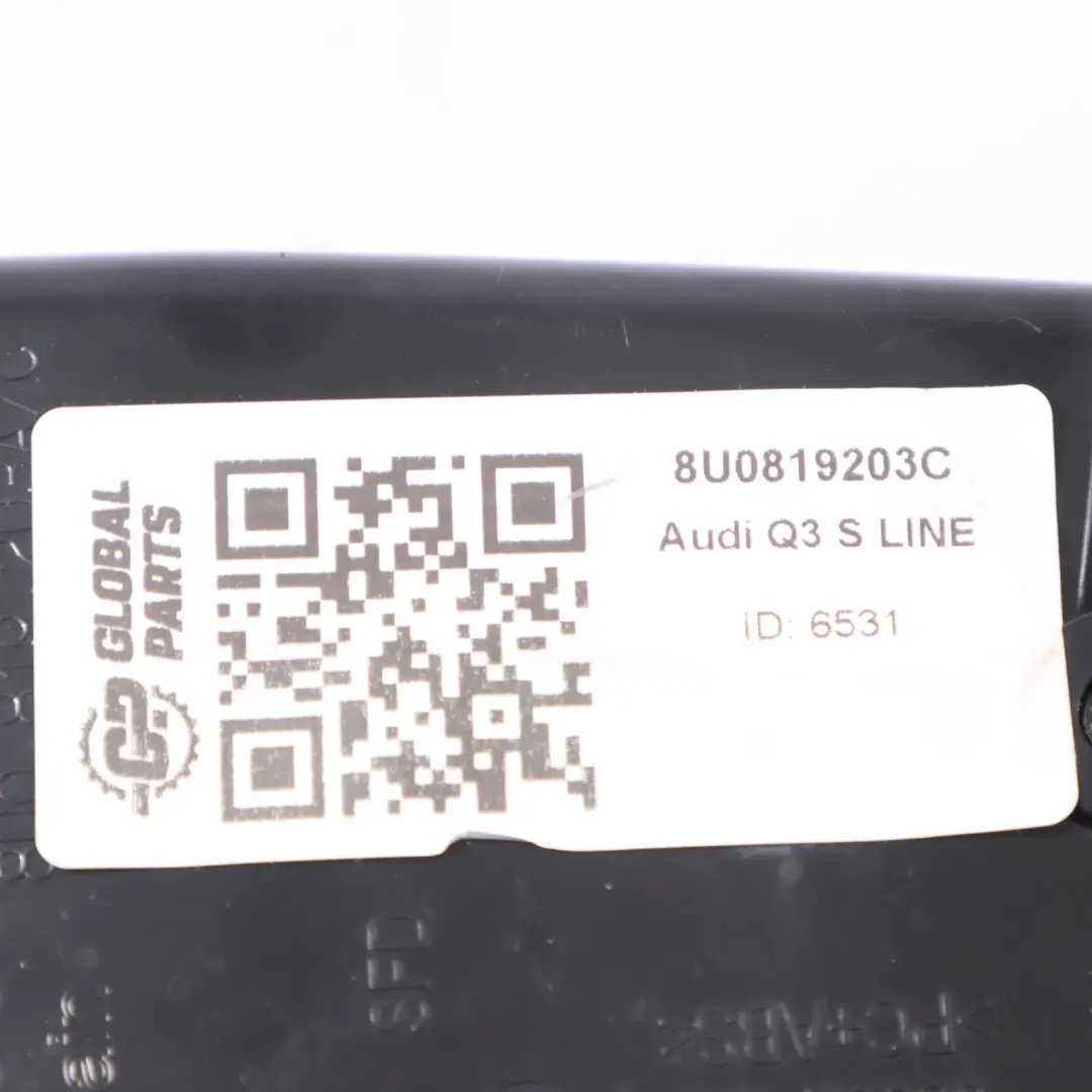 Audi Q3 S Line Cubierta de la consola central Panel trasero - SKU 8U0819203C - Número de pieza 8U0819203C