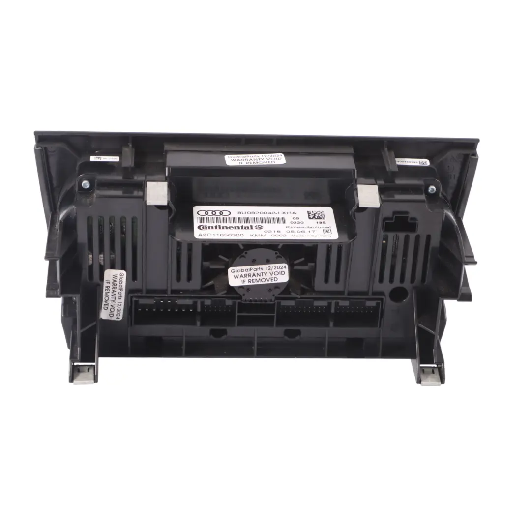 Audi Q3 8U Panel de control del ventilador del aire acondicionado - SKU 8U0820043J - Número de pieza 8U0820043J
