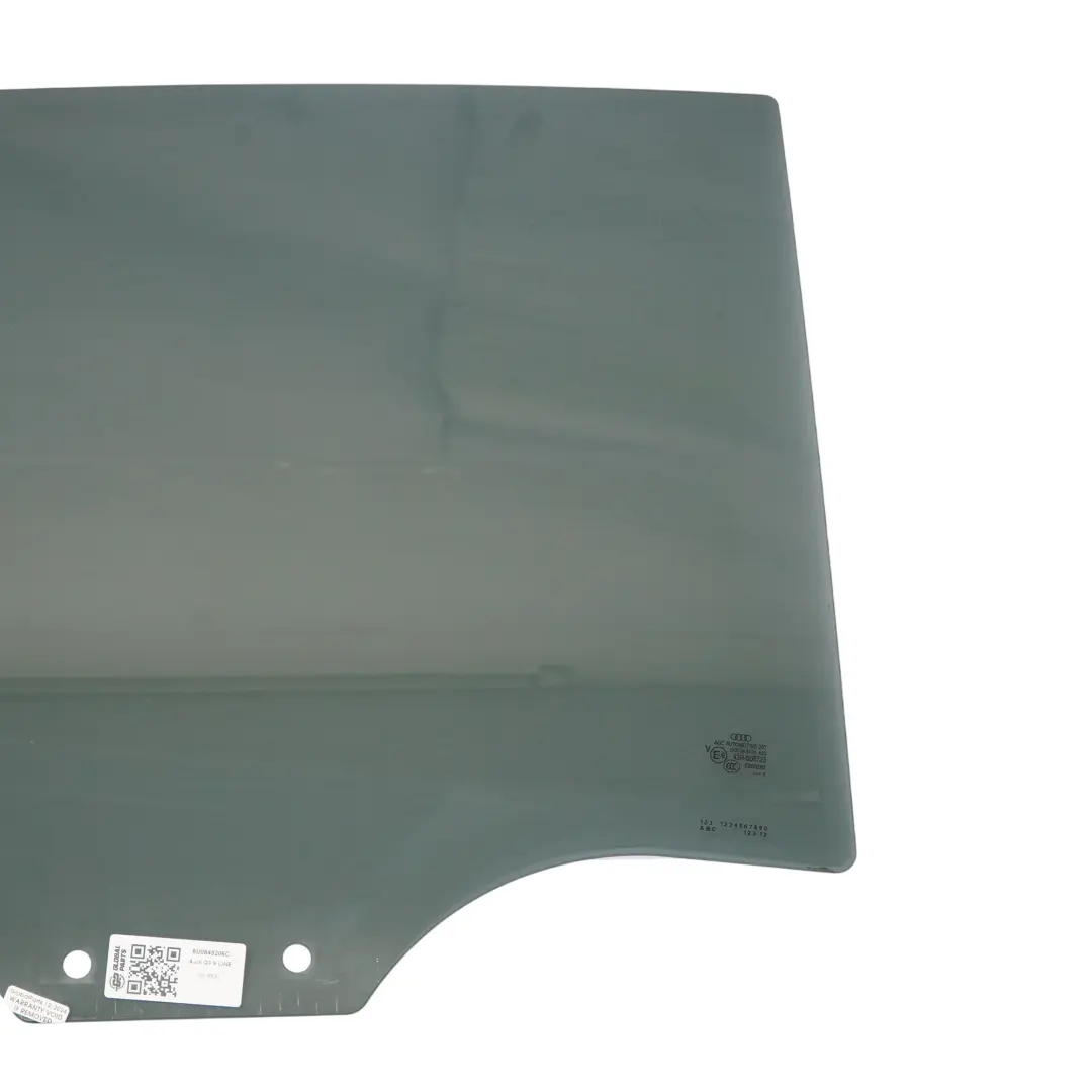 Vetro Laterale Porta Posteriore Destra Colorato AS3 per Audi Q3 8U con numero di parte 8U0845206C Audi Q3 8U Vetro Laterale Porta Posteriore Destra Colorato AS3 - SKU 8U0845206C - Numero di parte 8U0845206C