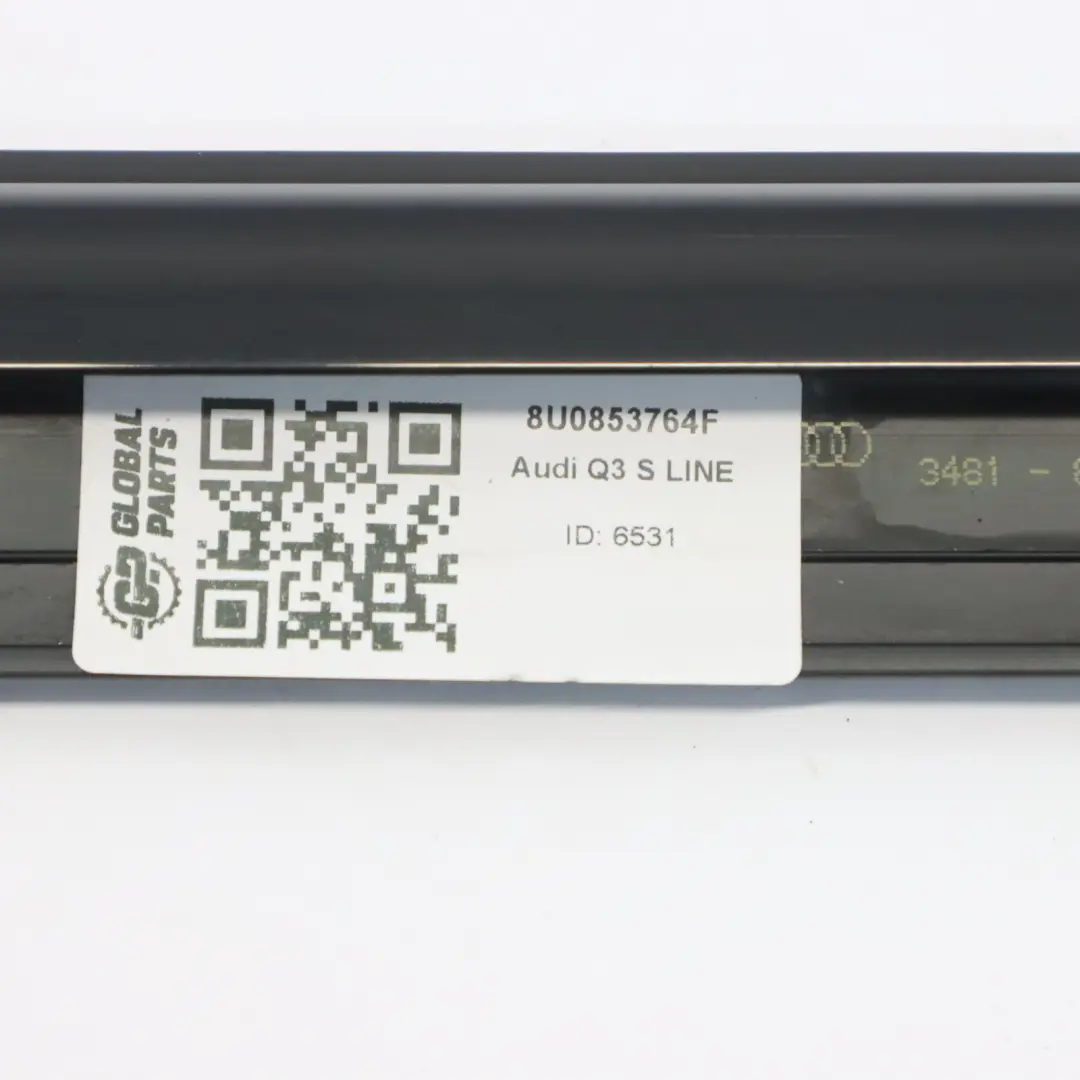 Audi Q3 8U Guarnizione finestra esterna porta posteriore destra striscia - SKU 8U0853764F - Numero di parte 8U0853764F