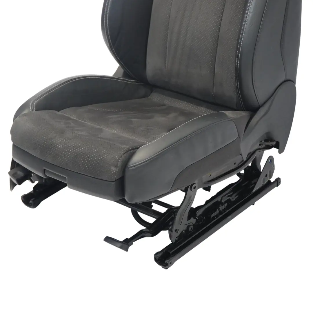 Front Right O/S S-Line Heated Half Leather Black Silver to Audi Q3 8U Sport Seat with Part number 8U0881806AL Audi Q3 8U Sport Seat Front Right O/S S-Line Heated Half Leather Black Silver - SKU 8U0881806AL-2 - Part number 8U0881806AL