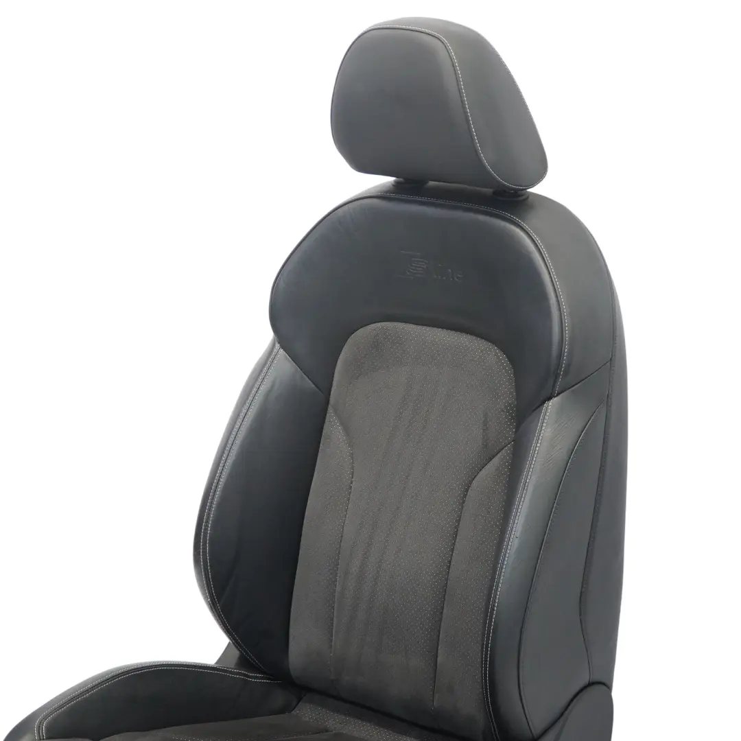 Siège sport avant droit S-Line chauffant mi-cuir noir argenté pour Audi Q3 8U à propos du numéro de pièce 8U0881806AL Audi Q3 8U Siège sport avant droit S-Line chauffant mi-cuir noir argenté - SKU 8U0881806AL-2 - Numéro de pièce 8U0881806AL