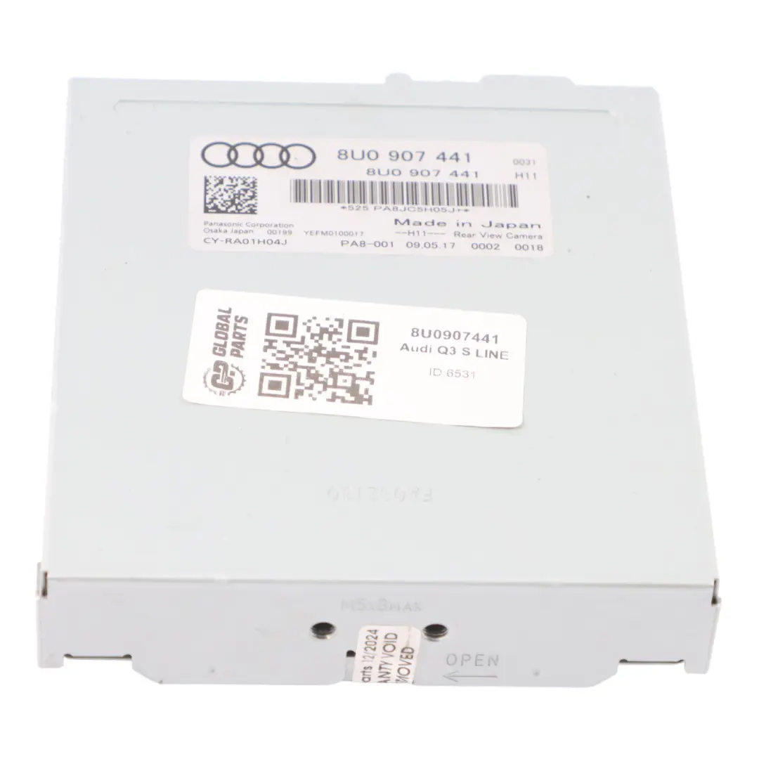 Kamera Modul Rückfahr Kamera Steuergerät für Audi Q3 8U mit Teilenummer 8U0907441 Audi Q3 8U Kamera Modul Rückfahr Kamera Steuergerät - SKU 8U0907441 - Teilenummer 8U0907441