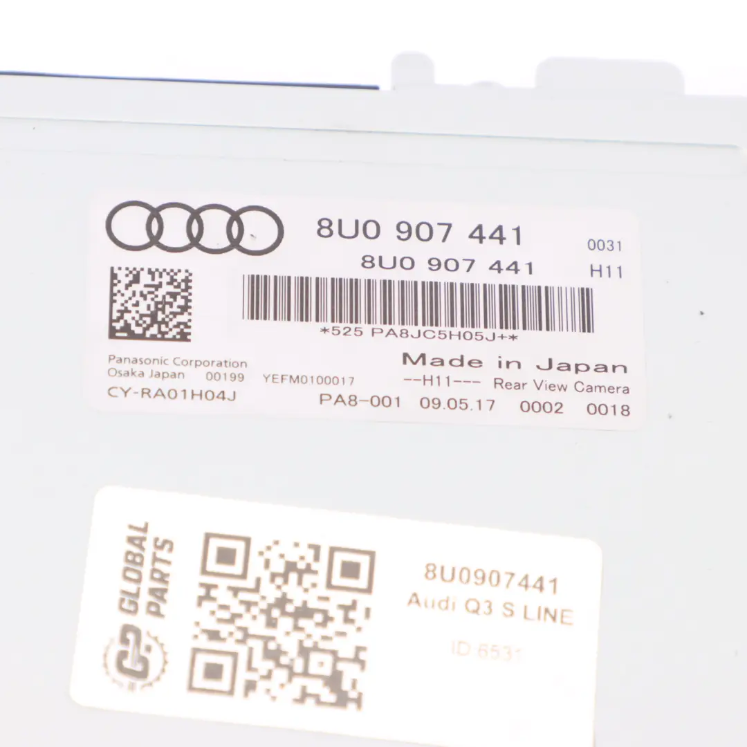 Audi Q3 8U Camera Module Rear View Parking Camera Control Unit - SKU 8U0907441 - Part number 8U0907441