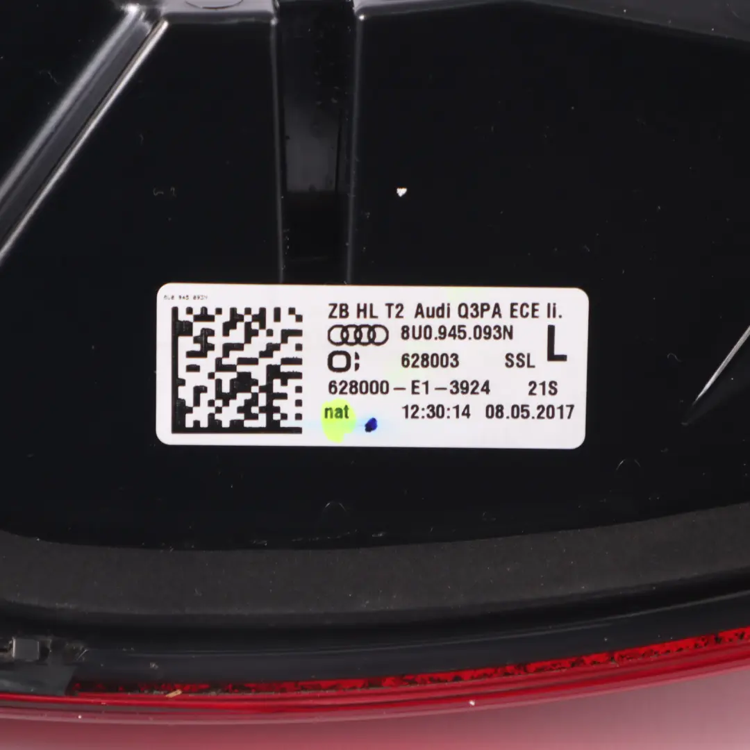 Facelift Feu Arrière Gauche LED pour Audi Q3 8U à propos du numéro de pièce 8U0945093N Audi Q3 8U Facelift Feu Arrière Gauche LED - SKU 8U0945093N-1 - Numéro de pièce 8U0945093N