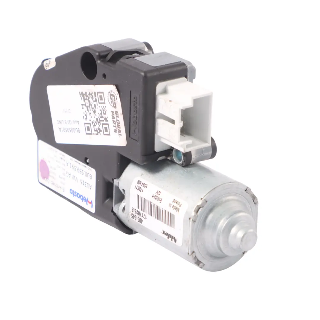 Cristal Techo Solar Motor Mecanismo de Accionamiento para Audi Q3 8U con número de pieza 8U0959591A Audi Q3 8U Cristal Techo Solar Motor Mecanismo de Accionamiento - SKU 8U0959591A - Número de pieza 8U0959591A